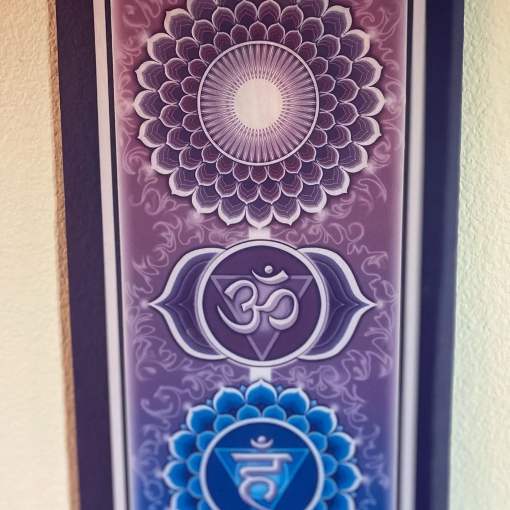 LARGE 48” Chakra Wall Art with Multicolor Design